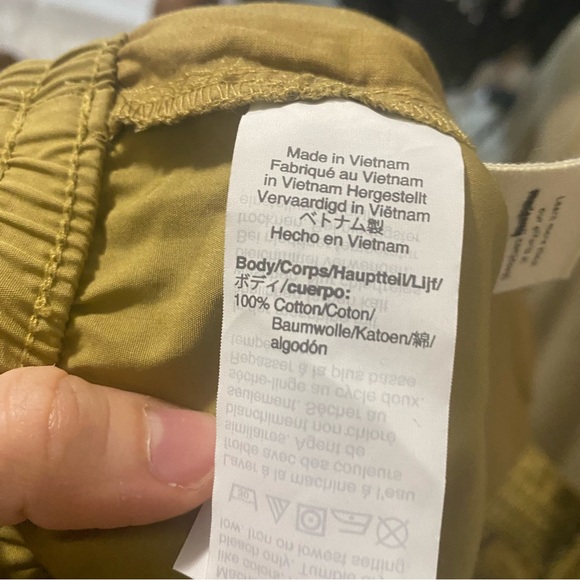 Madewell Poplin Smocked Huston Pull-On Crop Pants XXL - Picture 11 of 11